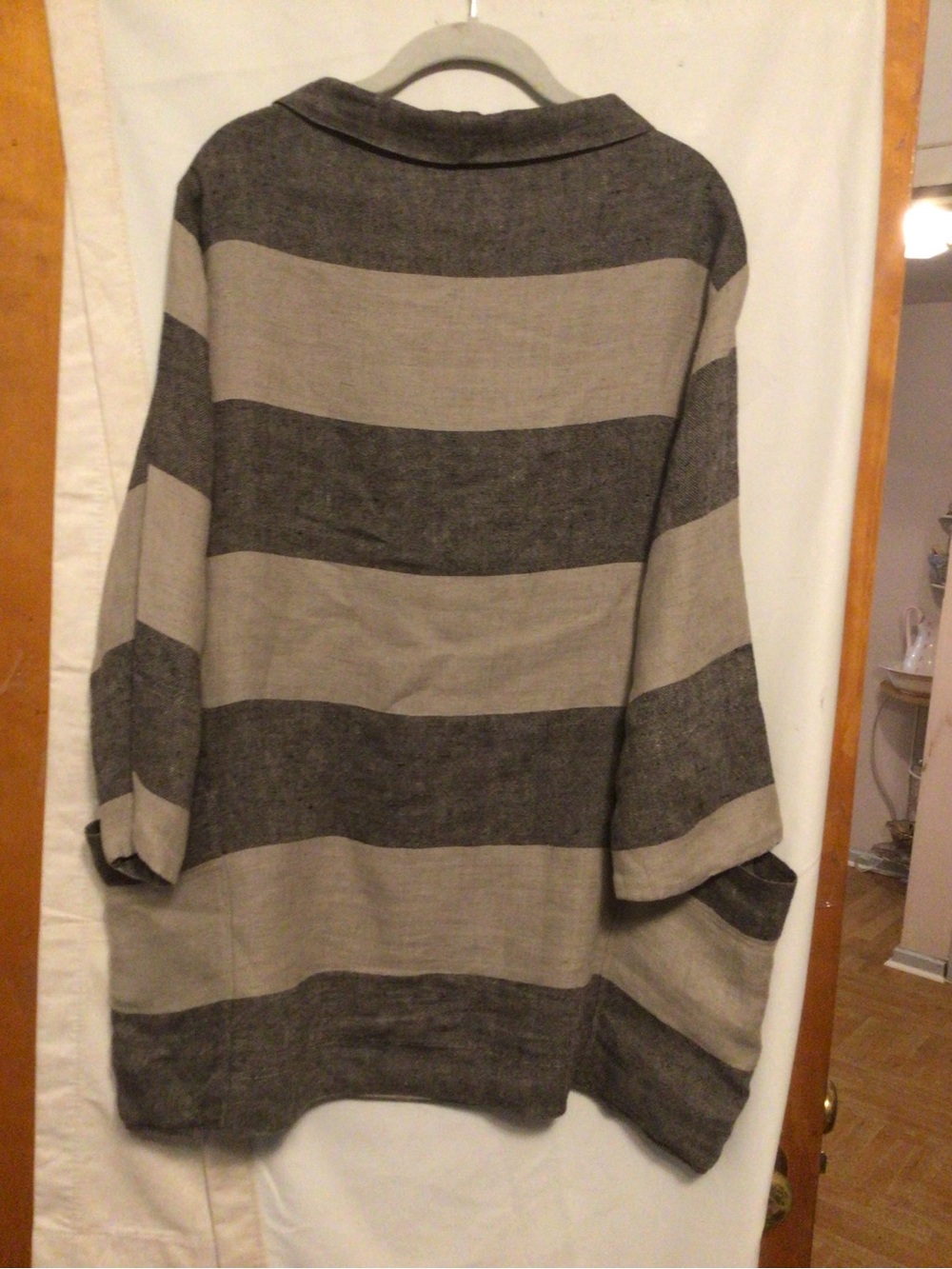 South Street Linen Lagan earthy relaxed fit linen blouse SZ 3 (XL-1X) flowy - Picture 6 of 13